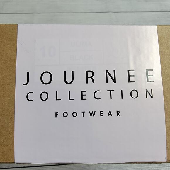 Journee Collection Ulima Leather Zipper Cap Toe Boots Black Women's Size 10 - Picture 9 of 9